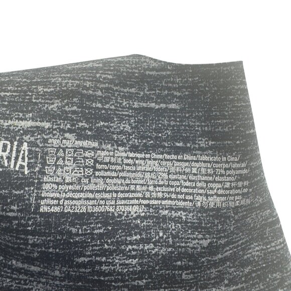 Victoria Sport Front Vent Racerback Sports Bra Medium Support 32C Heather Black - Picture 7 of 7